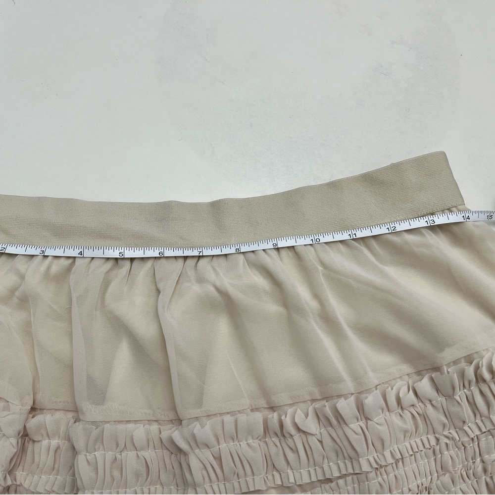 Joh ruffled skirt medium Boho Western Coachella Maxi tiered Victorian vintage - Picture 8 of 9